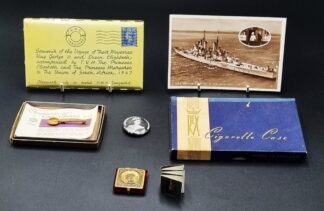 LOT 159 (32907) Est R500 to R1500 - A Rare English made Commemorative Limited Edition Souvenir Cigarette Case,  H.M.S. Vanguard
