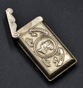 LOT 164 (32907) Est R100 to R300 - A  Rare Novelty Commemorative Queen Victoria Golden Jubilee 1837-1887 Vesta Case (Jubilee Box) (Trademark Perry and Co Limited Steel Pen Makers)