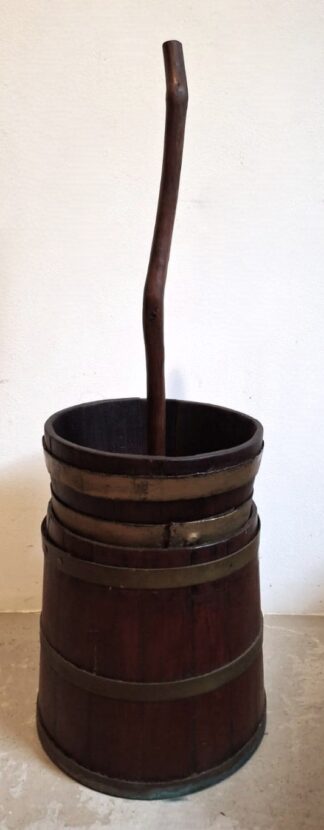 LOT 184 (32575) Est R500 to R1500 - A 19th Century Rustic Cape Teakwood Butter Churn