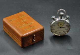 LOT 179 (32566) Est R500 to R1500 - A Vintage RSA Swiss-made Cyma SAR - SAS Open Face Conductor's Pocket Stopwatch