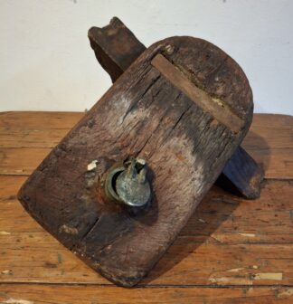 LOT 177 (32) Est R500 to R1500 - An Unusual and Rare Remnant of a 19th Century Teakwood Tonneau Wine Barrel Dispenser/Pourer