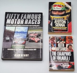 LOT 196 (10000) Est R100 to R300 - A Collection of 3 x Grand Prix Books - Henry, A. Fifty Famous Motor Races: Highlights from half a century of the world's most exciting sport.