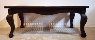 LOT 115 (32554) Est R1000 to R3000 - A Late 19th Century-Early 20th Century Cape Black Stinkwood Duette Bench/Bank