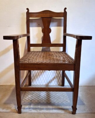 LOT 123 (32792) Est R1000 to R3000 - An Early 20th Century Western Transvaalia Period Tambotihout Armchair with Edwardian Overtones