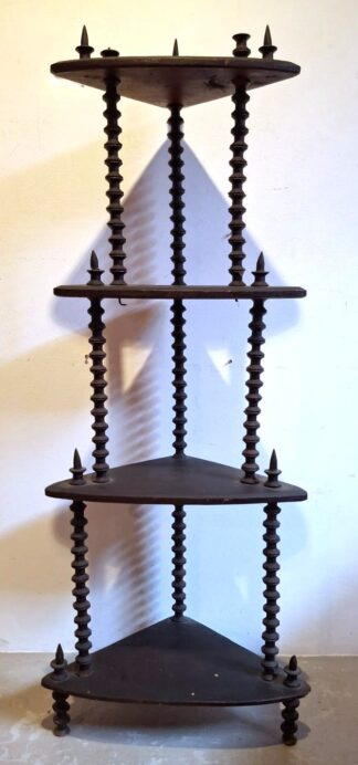 LOT 128 (1000017) Est R500 to R1500 - An Early 20th Century Ebonised Purpose-made Transvaal Four Tier Corner Whatnot