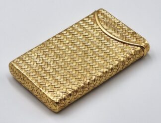 LOT 214 (32914) Est R100000 to R200000 - A Fine Italian 18ct Yellow Gold Hand wrought Gentleman's Calling Card Case