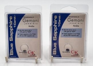 LOT 250 (32635) Est R2000 to R4000 - 2 x Blue Sapphire Oval-cut Sapphire Gemstones (Aruba) (1ct)