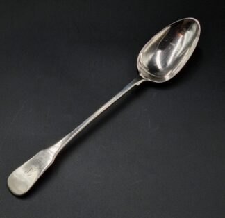 LOT 22 (32914) Est R3000 to R6000 - A George III Scottish Silver Fiddle pattern Basting Spoon