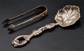 LOT 37 (32862) Est R400 to R800 - A Pair of Early 20th Century German Silver Neoclassical-style Sugar Tongs