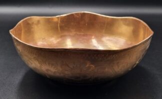 LOT 320 (33016) Est R300 to R600 - A Vintage Indian Brass Floater Flower Bowl