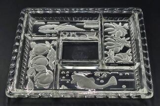 LOT 92 (33046) Est R500 to R1500 - An Interwar Czechoslovakian Art Glass Hors d' Oeuvres Art Deco-style Platter circa 1930s