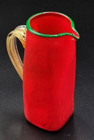 LOT 105 (330) Est R200 to R400 - A Contemporary American Venetian-style Small Studio Glass Pitcher, designed by Michael Sosin (American active c. 1989 - )
