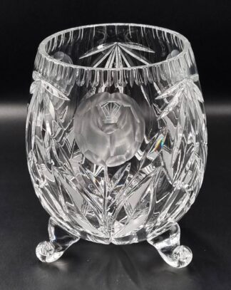 LOT 106 (32940) Est R1000 to R3000 - A Large and Heavy Postwar Czech Rose-cut footed Flower Vase