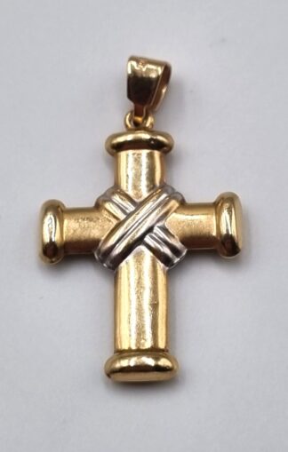 LOT 380 (32937) Est R1000 to R3000 - A Ladies 9ct Yellow Gold Cross Pendant
