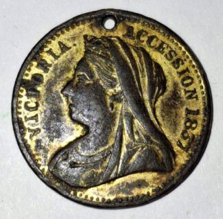 LOT 186 (32907) Est R50 to R150 - 1 x 1897 Australian Queen Victoria Diamond Jubilee Commemorative Medal in Celebration of her 60-year Reign. 