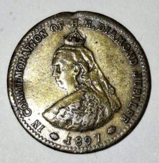 LOT 188 (32907) Est R100 to R300 - 1 x 1897 Barratt and Co Diamond Jubilee of Queen Victoria Medal - Token