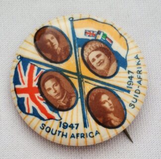 LOT 236 (32907) Est R50 to R150 - 1 x 1947 South Africa Royal Visit Lapel Pin Badge