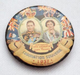 LOT 238 (32907) Est R200 to R400 - 1 x 1937 Coronation of King George VI and Queen Elizabeth Commemorative Pinback Button
