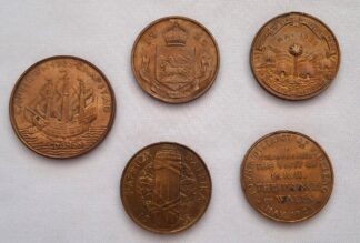 LOT 263 (32907) Est R500 to R1500 - A Collection of 5 x 1925 Commemorative Medals of the Visit of Prince Edward to South Africa