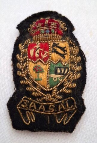 LOT 269 (32907) Est R300 to R600 - 1 x WWII SAA (South African Airways) Aircrew Bullion Wire Embroidered Cap Badge