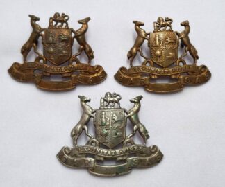 LOT 279 (32482) Est R300 to R600 - 3 x SAR / SAS South African Railway Cap Badges