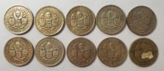 LOT 295 (31899152) Est R2000 to R4000 - 21 x 1953 Southern Rhodesia 1 Crown Coins