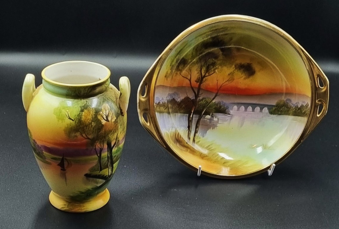 LOT 136 (32935) Est R1000 to R3000 – A Collection of Early 20th Century Japanese Noritake porcelain circa 1910-1930s (7pcs) - Image 4
