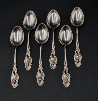 LOT 1 (330321) Est R1000 to R3000 - 6 x Early 20th Century Pre-WWII period Finnish Silver Teaspoons