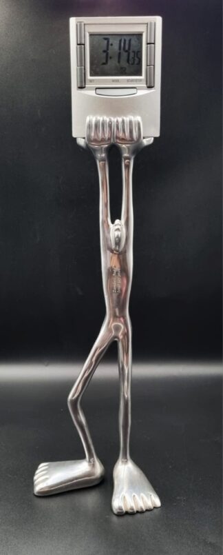 LOT 42 (33048) Est R400 to R800 - A Carrol Boyes Cast Alumiumn Hi Time Digital Clock Holder (Zambesi Auto)