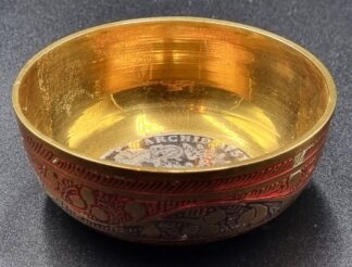 LOT 22 (33046) Est R100 to R300 - A Vintage Turkish Brass Sweetmeats Dish