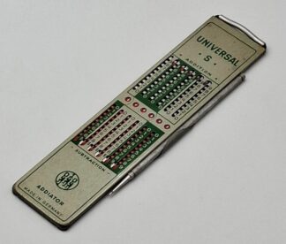 LOT 196 (32943) Est R200 to R400 - A Vintage German Manufactured  Universal S Addiator Mechanical Pocket Adding Machine