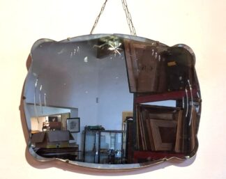 LOT 223 (32952) Est R500 to R1500 - A Late Art Deco Period Wall Mirror circa 1940s