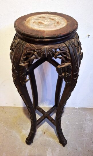 LOT 216 (33091) Est R2000 to R4000 - An Early 20th Century Chinese Ebonised Rosewood Vase Stand
