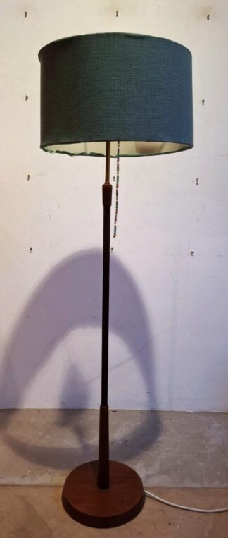 LOT 218 (33059) Est R1000 to R3000 - A Mid Century Modern Two-Light Teakwood Standard Lamp circa 1960s