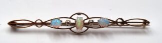 LOT 309 (329518) Est R1000 to R3000 - An Edwardian Ladies 14ct Strawberry Gold Bar Brooch