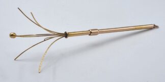 LOT 391 (32947) Est R3500 to R7000 - A Rare Vintage SA Manufactured 9ct Yellow Pocket Gold Swizzle Stick