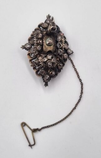 LOT 338 (33081) Est R300 to R600 - A 19th Century Austro-Hungarian-style Silver Gilt Peacock Brooch