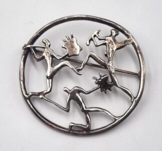 LOT 339 (33081) Est R500 to R1500 - A Ladies Vintage SA Sterling Silver Figural Brooch, designed by Walter Whall Battiss for Joe Calafato circa 1950s-1960s