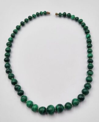LOT 342 (33081) Est R300 to R600 - A Ladies Malachite Graduated Bead Necklace