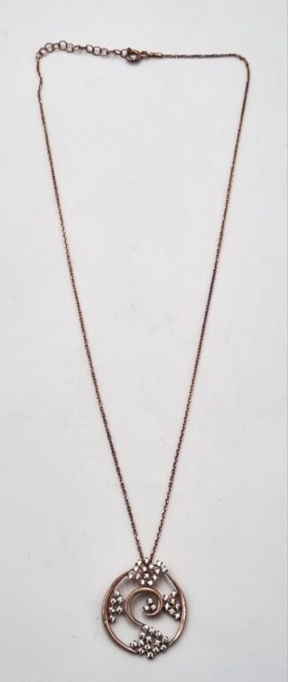 LOT 359 (33081) Est R300 to R600 - A Ladies Sterling Silver Gilt  Fine-link Neck Chain