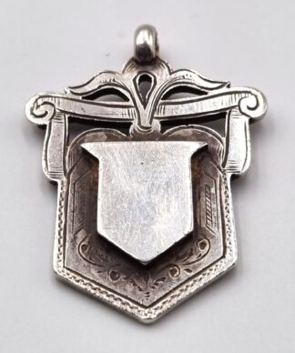 LOT 401 (33128) Est R500 to R1500 - An Edward VII Silver Gentleman's Fob Medal Pendant with Overtones of Art Nouveau