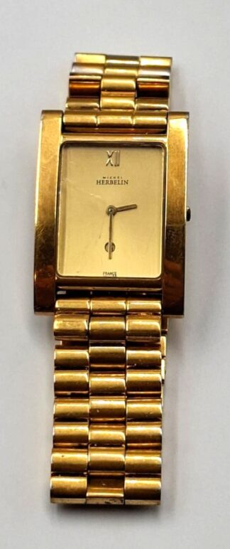 LOT 416 (32960) Est R500 to R1500 - A Gents French Michel Herbelin Gold-plated Quartz Dress Watch with Swiss-made movement