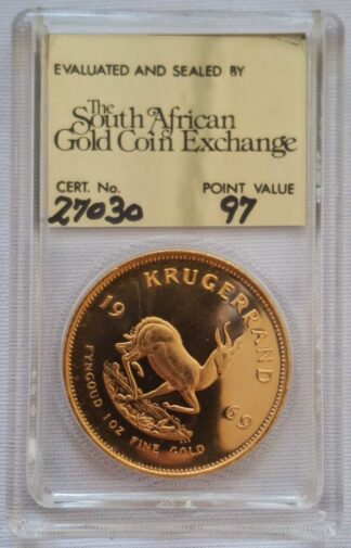 LOT 445 (N18) Est R60000 to R80000 - 1 x 1969 South African Krugerrand