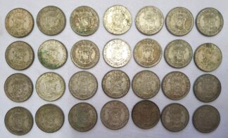 LOT 447 (N20) Est R25000 to R35000 - 139 x 1953 South African 2½ Shilling Coins
