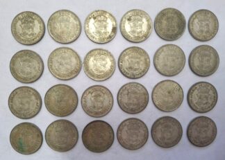 LOT 450 (N23) Est R20000 to R30000 - 124 x 1956 South African 2½ Shilling Coins