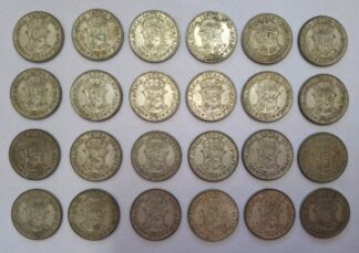 LOT 448 (N21) Est R35000 to R45000 - 189 x 1954 South African 2½ Shilling Coins