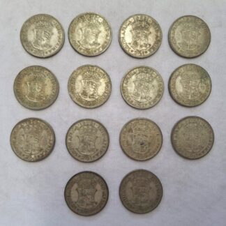 LOT 458 (SmitN32) Est R4000 to R8000 - 34 x 1951 South African 2½ Shilling Coins