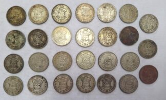LOT 453 (N26) Est R2500 to R5000 - 5 x 1952 South African 2 Shilling Coins