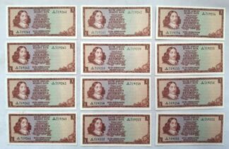 LOT 457 (33065N33) Est R100 to R300 - A Collection of 32 x South African 1 Rand Bank Notes
