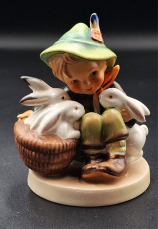 LOT 107 (3293511/43) Est R500 to R1500 - A West German  M.I. Hummel porcelain figurine, Playmates/ Just Friends (Hasenvater)